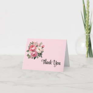 Floral Thank You Note Card