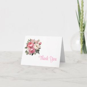 Floral Thank You Note Card