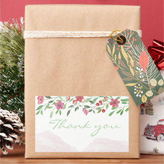 Floral Thank you sticker 🌸