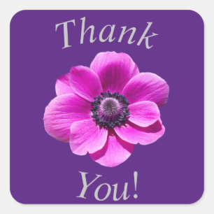 Floral Thank You Sticker / Envelope Seal