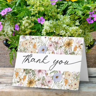 Floral Thank You Wildflower Spring Card