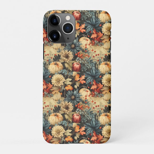 Floral Thanksgiving Vintage Pattern (12) iPhone Case (Back)