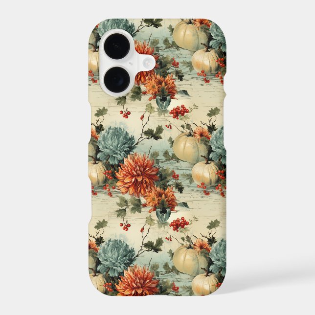 Floral Thanksgiving Vintage Pattern (1) iPhone Case (Back)