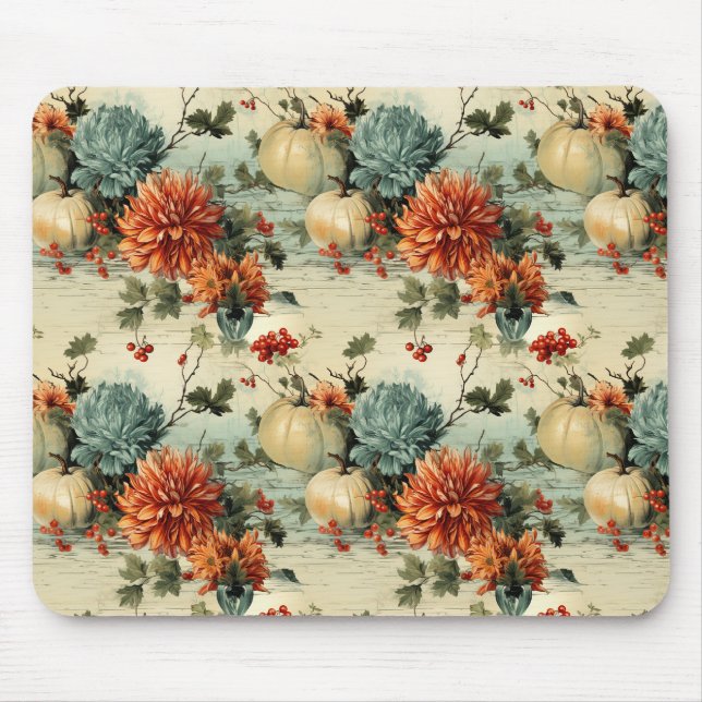 Floral Thanksgiving Vintage Pattern (1) Mouse Pad (Front)