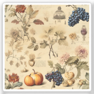 Floral Thanksgiving Vintage Pattern (4)