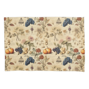 Floral Thanksgiving Vintage Pattern (4) Pillowcase