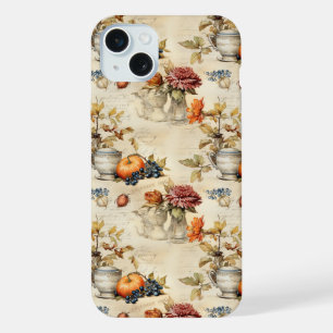 Floral Thanksgiving Vintage Pattern (7) iPhone 15 Plus Case