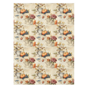 Floral Thanksgiving Vintage Pattern (7) Tablecloth