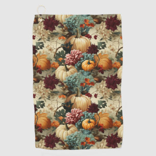 Floral Thanksgiving Vintage Pattern (8) Golf Towel