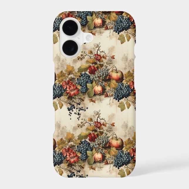 Floral Thanksgiving Vintage Pattern (9) iPhone Case (Back)