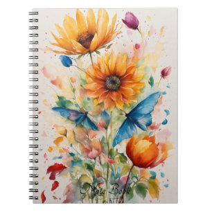 Floral-Themed Notebook