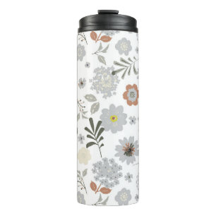 Floral thermal tumbler