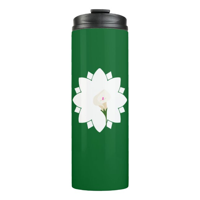 floral thermal tumbler (Front)