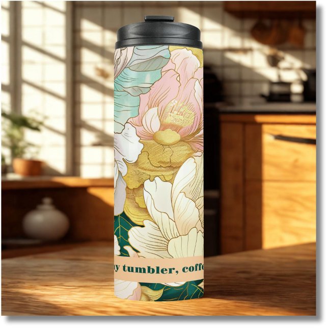 Floral Thermal Tumbler (Creator Uploaded)