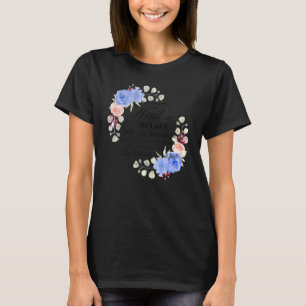 Floral Those Who Wait On The Lord Christian Religi T-Shirt