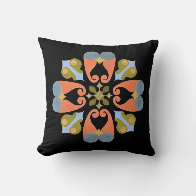 Floral Throw Pillow (Front)