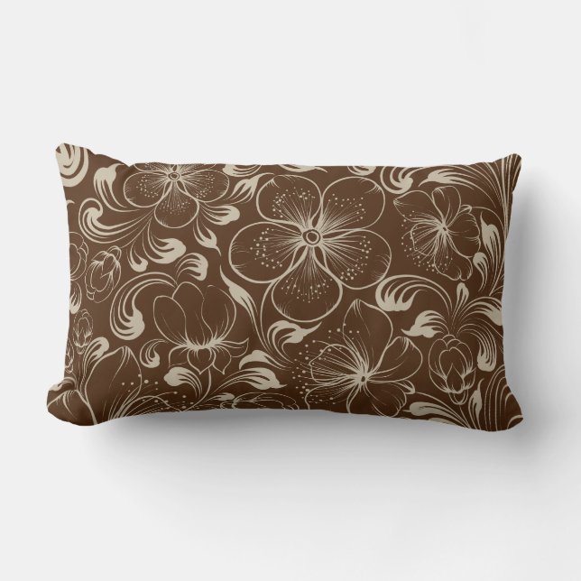 Floral Throw Pillow  (Front)