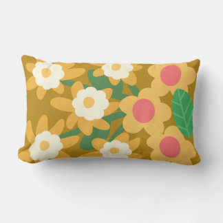 Floral throw pillow