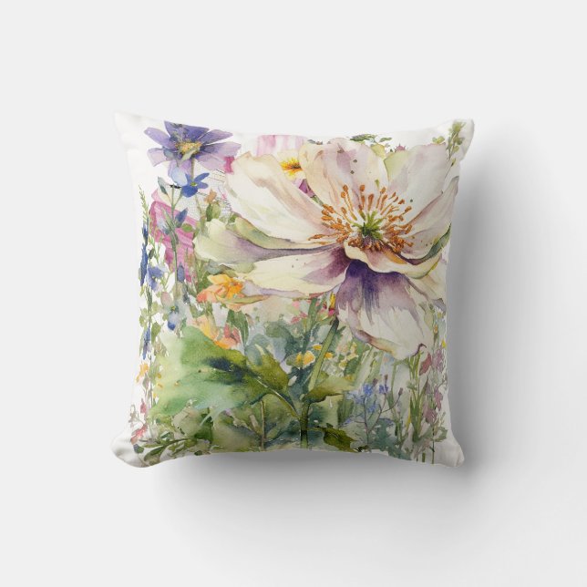 Floral Throw Pillow (Front)