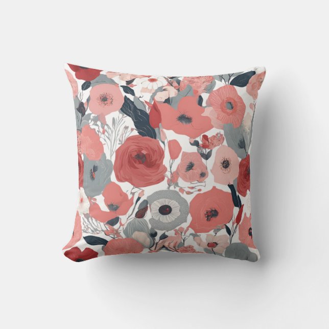 Floral Throw Pillow (Front)