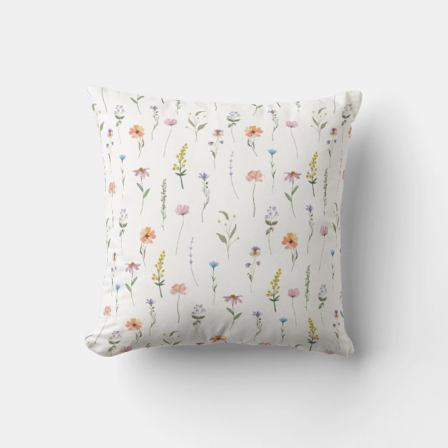 Floral Throw Pillow (Front)