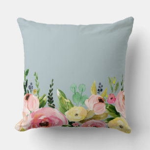 Floral Throw Pillow