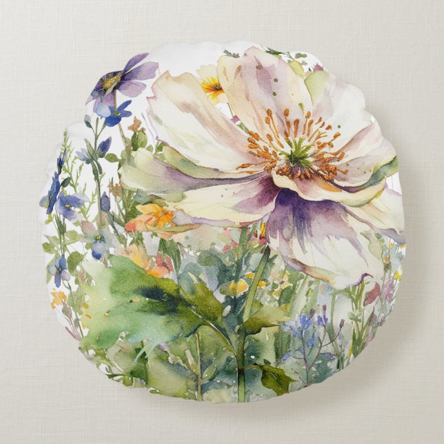 Floral Throw Pillow (Front)