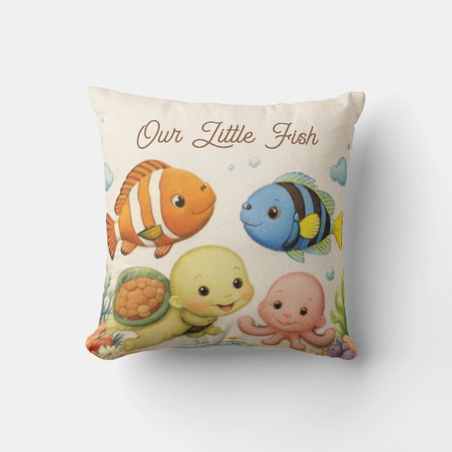 Floral Throw Pillows | Coastal & Turquoise Covers (Front)