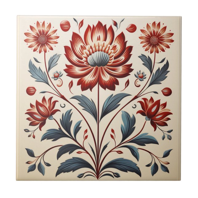 Floral  tile (Front)