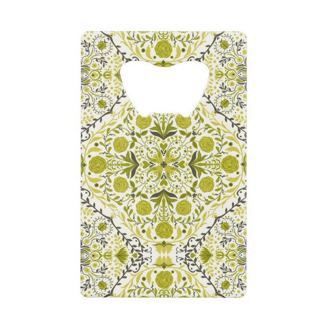 Floral tiles in green (Front)