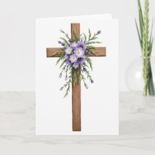 Floral Timber Beauty Greeting Card