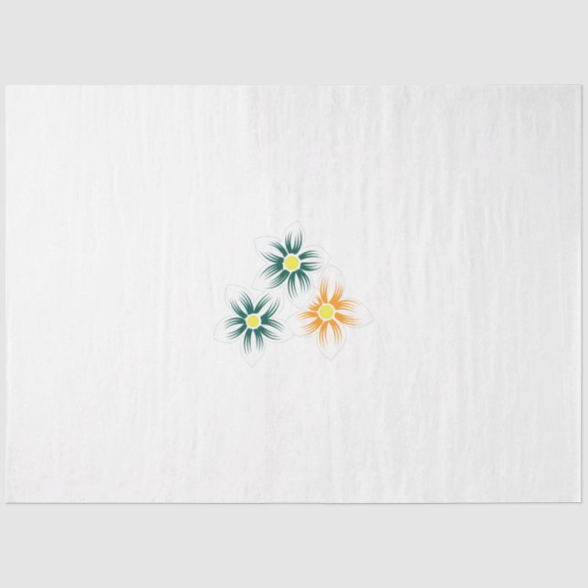 Floral Tissue Paper | Elegant Gift Wrap Charm (Front)
