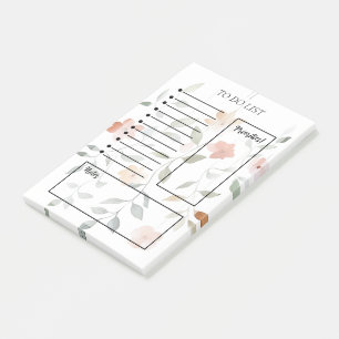 Floral To-Do List Post-it Notes