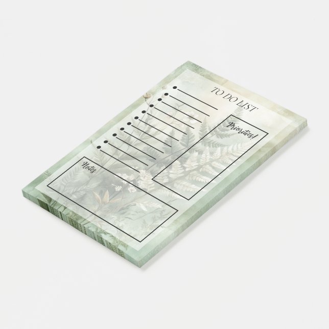 Floral To-Do List Post-it Notes (Angled)