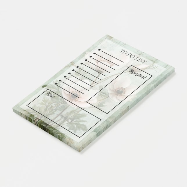 Floral To-Do List Post-it Notes (Angled)