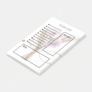 Floral To-Do List Post-it Notes