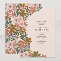 Floral Toast the Bride Cocktail Hour Shower