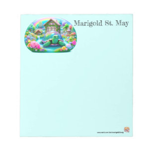 Floral Tortoise Notepad