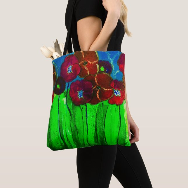 Floral Tote Bag (Close Up)