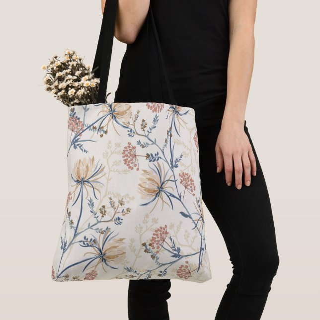 Floral Tote Bag (Close Up)