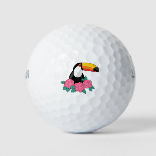 Floral Toucan Golf Balls