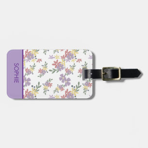 floral travel tags