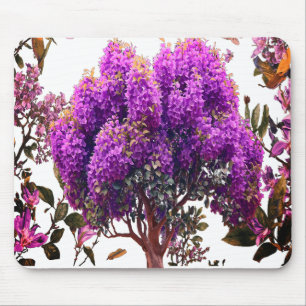 Floral Tree Mouse Pads Butterfly & Branches
