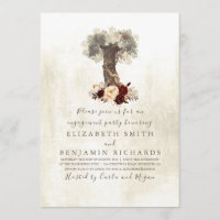 Floral Tree Rustic Engagement Party