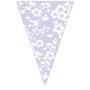 Floral Trellis - Dusty Lavender Bunting