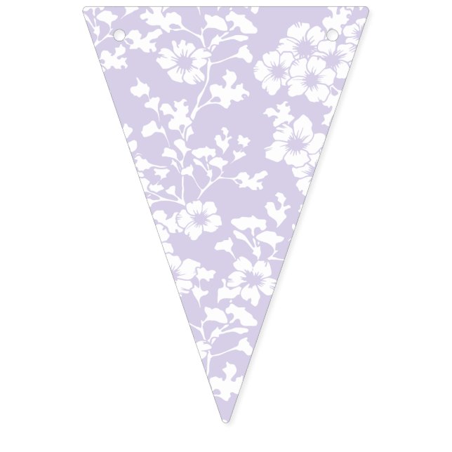 Floral Trellis - Dusty Lavender Bunting (First Flag)