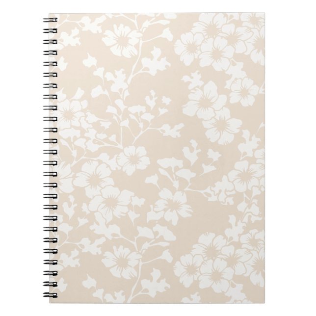 Floral Trellis - Soft Linen Notebook (Front)