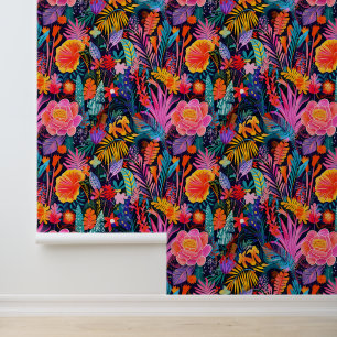 Floral Tropical Flower Jungle  Wallpaper