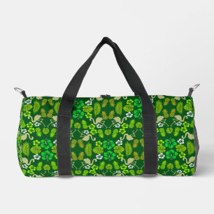 Floral Tropical Fruit Patterned Duffle Bag