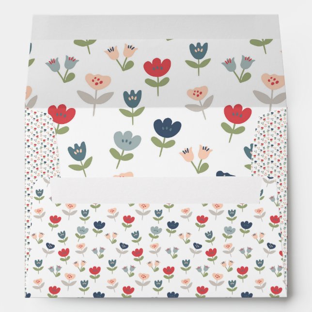Floral Tulips Envelope (Back (Bottom))